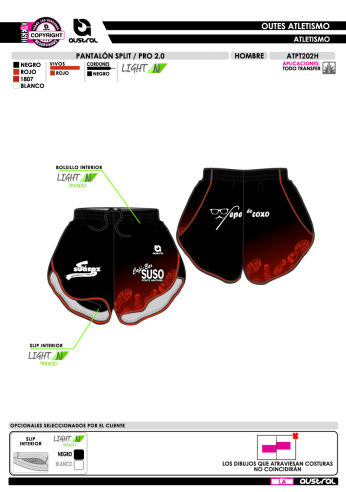 Pantalón Split PRO 2.0 - Rojo