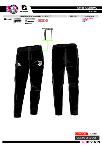 Pantalón Chándal PRO 2.0 - Negro