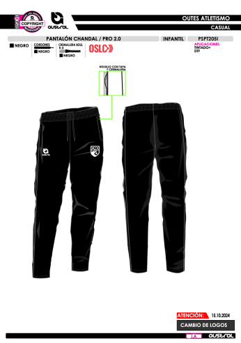 Pantalón Chándal PRO 2.0 - Negro