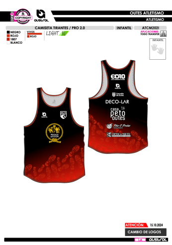 Camiseta Tirantes PRO 2.0 - Rojo