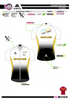 Maillot MC PRO 1.1 - Blanco 2