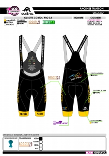 Culotte Corto PRO 3.1 - Negro 2