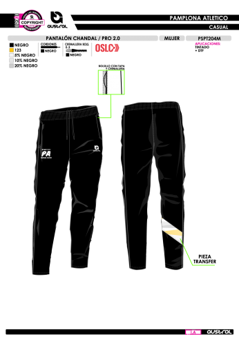 Pant. Chándal PRO 2.0 - Negro