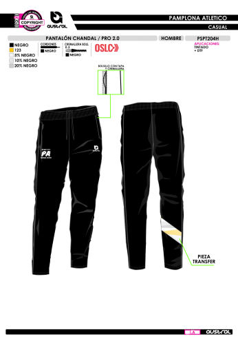 Pant. Chándal PRO 2.0 - Negro