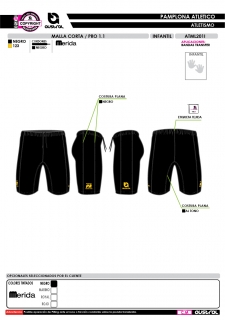 Malla Corta PRO 1.1 - Negro 2