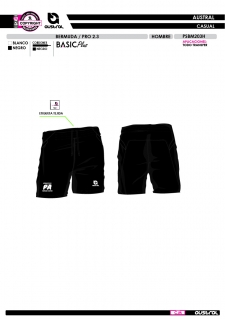 Bermuda PRO 2.3 - Negro 2