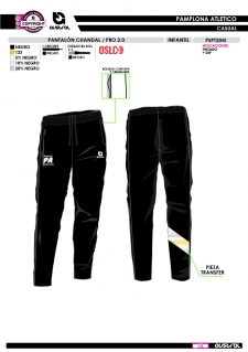 Pant. Chándal PRO 2.0 - Negro 2