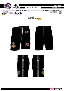 Pantalón PRO 1.1 - Negro 2