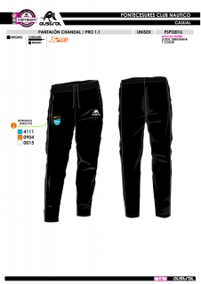 Pant. Chándal PRO 1.1 - Negro 2