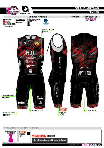 Tritraje PRO 2.0 - Negro