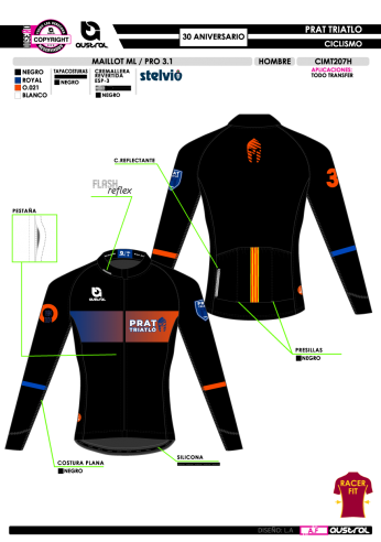 Maillot ML PRO 3.1 - Negro