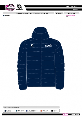 Chaqueta Ligera con Capucha IM - Marino