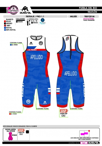 Tritraje PRO 1.1 - Royal Tritraje PRO 1.1 - Royal