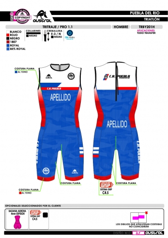 Tritraje PRO 1.1 - Royal Tritraje PRO 1.1 - Royal