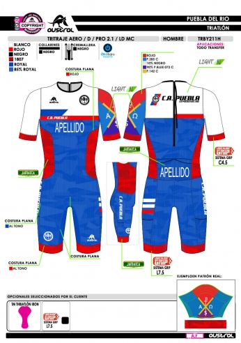 Tritraje AERO D PRO 2.1 LD MC - Royal Tritraje AERO D PRO 2.1 LD MC - Royal