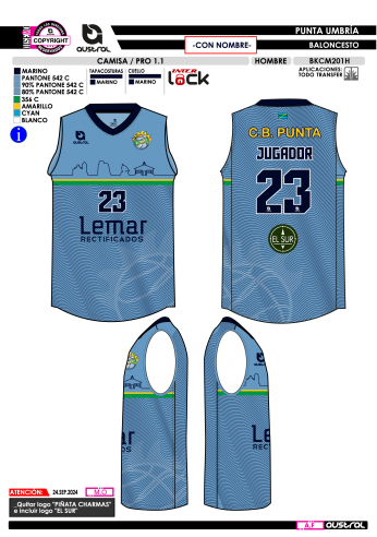 Camisa PRO 1.1 - Con Nombre - Azul