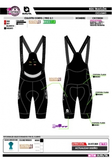 Culotte Corto PRO 3.1 - Negro 2