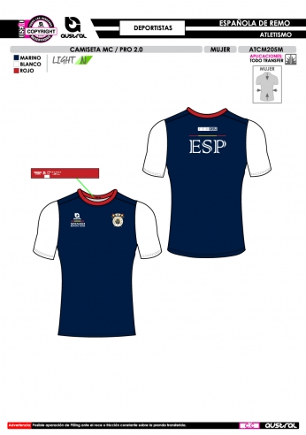 Camiseta MC PRO 2.0 - Marino