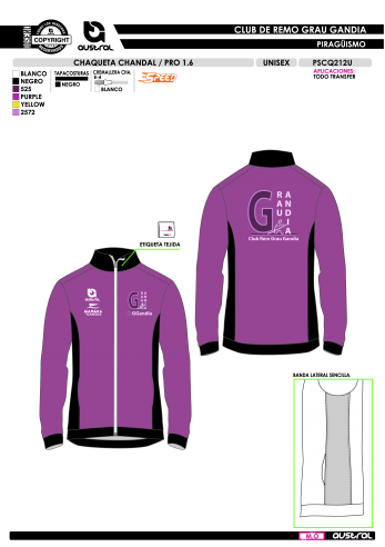 Chaq. Chándal PRO 1.6 - Morado