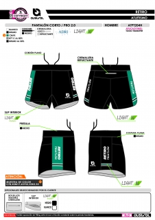 Pantalón Corto PRO 2.0 - Negro 2