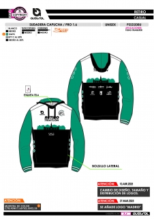 Sudadera Capucha PRO 1.6 -... 2