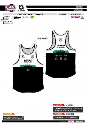 Camiseta Tirantes PRO 2.0 - Negro