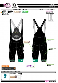 Culotte Corto PRO 3.1 - Negro 2