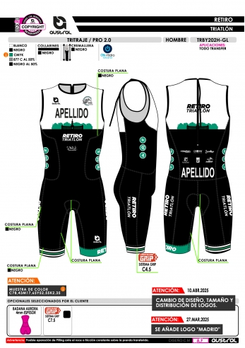 Tritraje PRO 2.0 - Negro