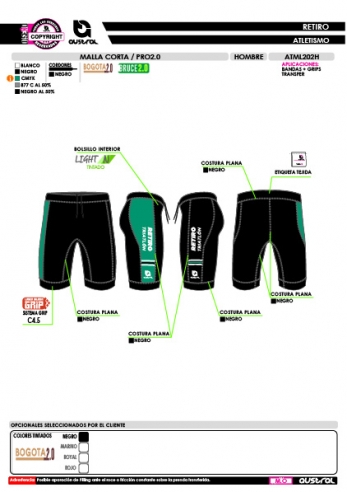 Malla Corta PRO 2.0 - Negro