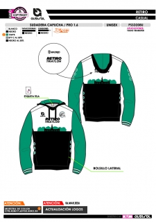 Sudadera Capucha PRO 1.6 -... 2