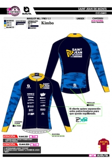 Maillot ML PRO 1.1 - Marino 2