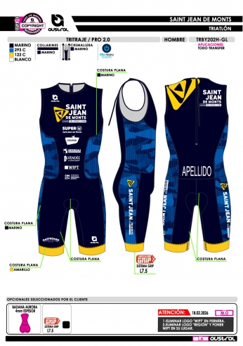 Tritraje PRO 2.0 - Marino