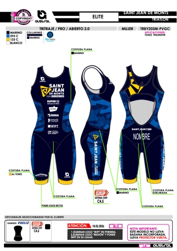 Tritraje PRO Abierto 2.0 - Marino