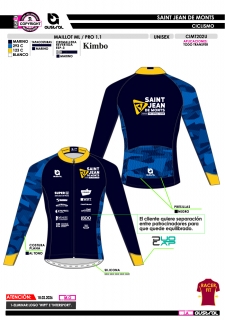 Maillot ML PRO 1.1 - Marino 2