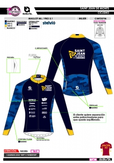 Maillot ML PRO 3.1 - Marino 2