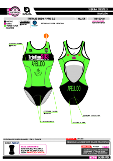 Tritraje body PRO 2.0 - Verde 2