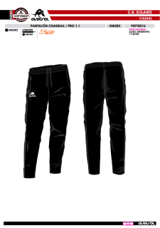 Pant. Chándal PRO 1.1 - Negro 2