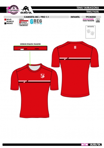 Camiseta MC PRO 1.1 - Rojo