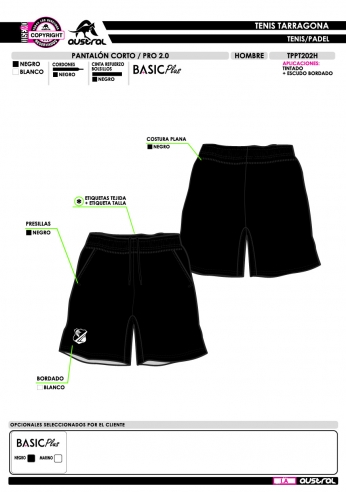 Pantalon Corto PRO 2.0 - Negro