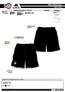 Pantalón Corto PRO 2.0 - Negro 2