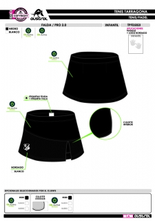 Falda PRO 2.0 - Negro 2