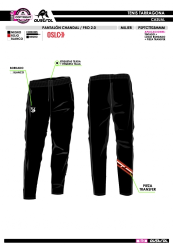 Pant. Chándal PRO 2.0 - Negro