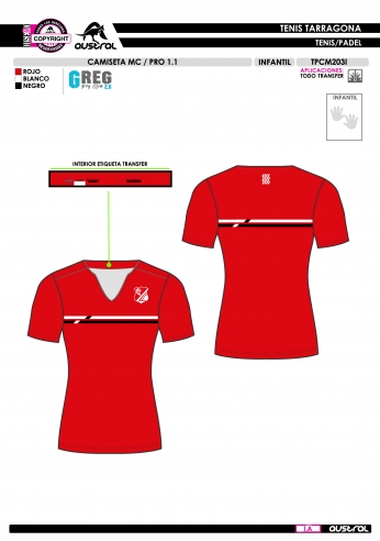 Camiseta MC PRO 1.1 - Rojo