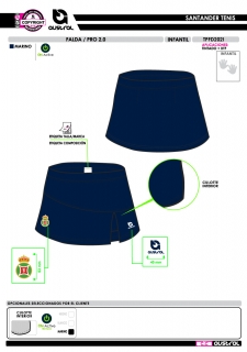 Falda PRO 2.0 - Marino 2