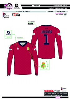 Camisa ML PRO 1.1 - Granate 2