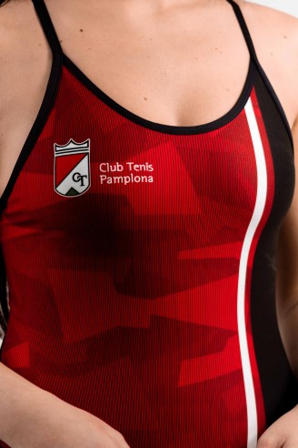 Bañador Tirante Fino  " V " - Rojo