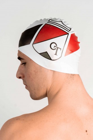Gorro Natación SUEDE - Blanco