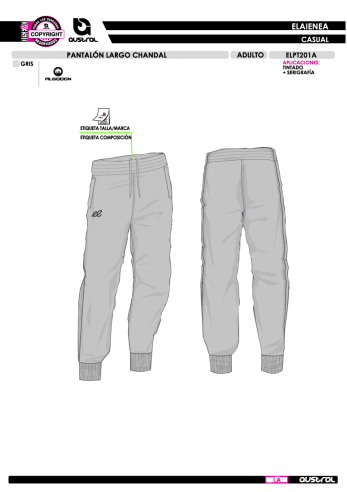 Pantalón Largo Chándal - Adulto