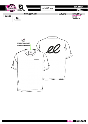Camiseta MC ELAIENEA Adulto - Blanco
