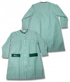 Bata clase rayas verde